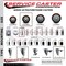 Service Caster 3.5'' Maroon Poly Wheel Swivel 7/16'' Stem Caster with Total Lock Brake SCC-GRTTL20S3514-PPUB-MRN-716138 - alternate 4